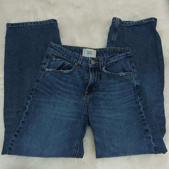 BDG Tapered Baggy High Waist Jeans Sz 24 - Picture 2 of 12